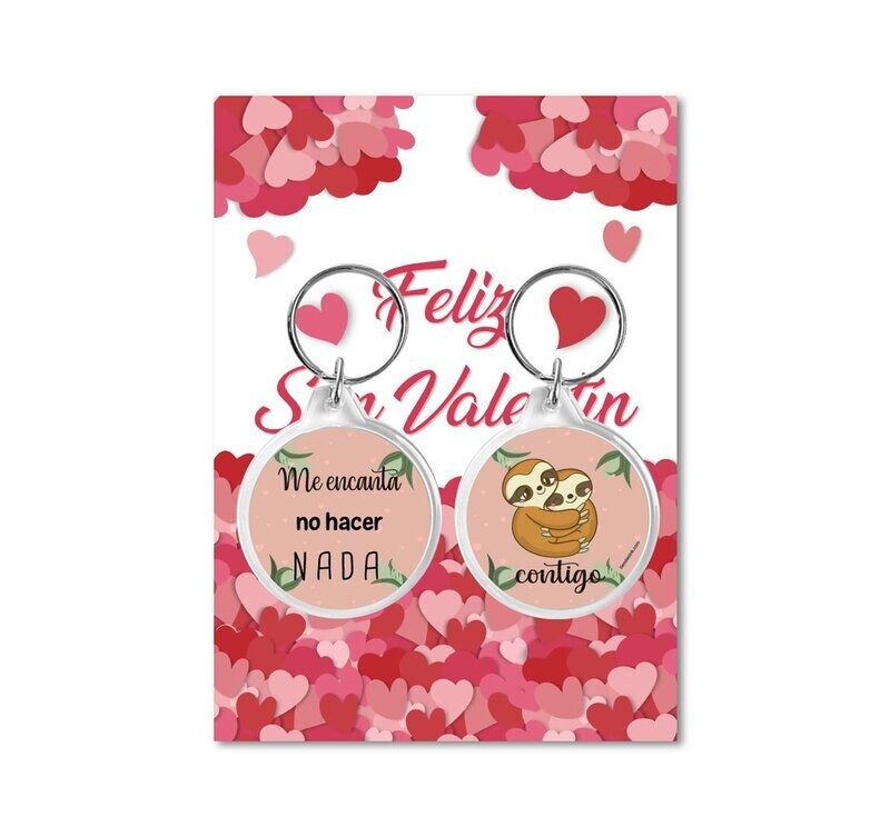 LLAVEROS "ME ENCANTA NO HACER NADA CONTIGO"