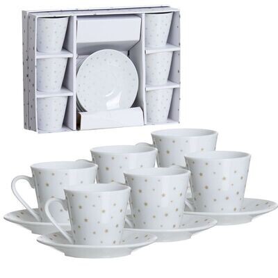 JUEGO DE CAFE 6 ESTRELLAS