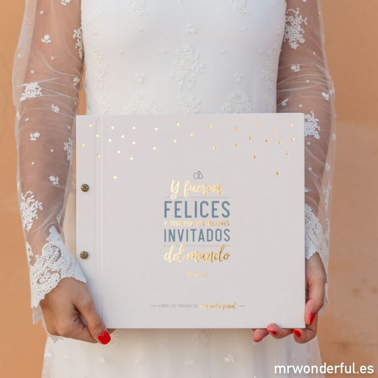 LIBRO DE FIRMAS DE UNA BODA GENIAL
