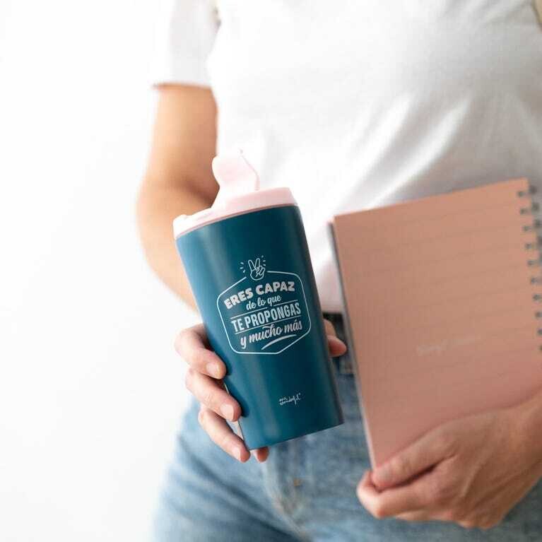 TAZA TAKE AWAY TERMICA ERES CAPAZ DE LO QUE TE PROPONGAS
