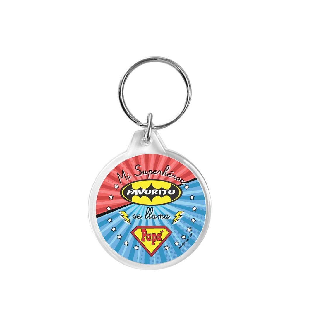 LLAVERO MI SUPERHEROE FAVORITO SE LLAMA PAPA