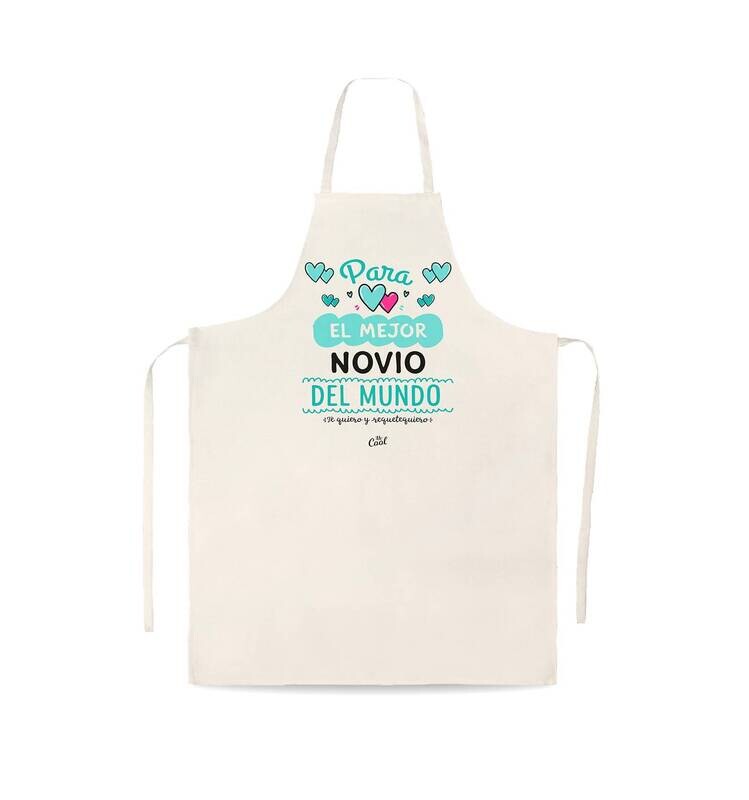 DELANTAL TIPO LINO - PARA EL MEJOR NOVIO DEL MUNDO