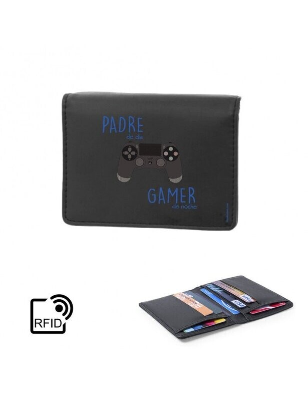 TARJETERO POLIPIEL PADRE GAMER