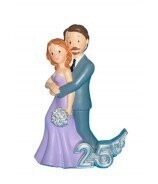 FIGURA PASTEL 25 ANIVERSARIO, Aniversario: 25 aniversario abrazo