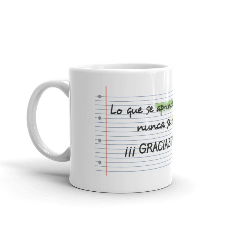 TAZA GRACIAS PROFE