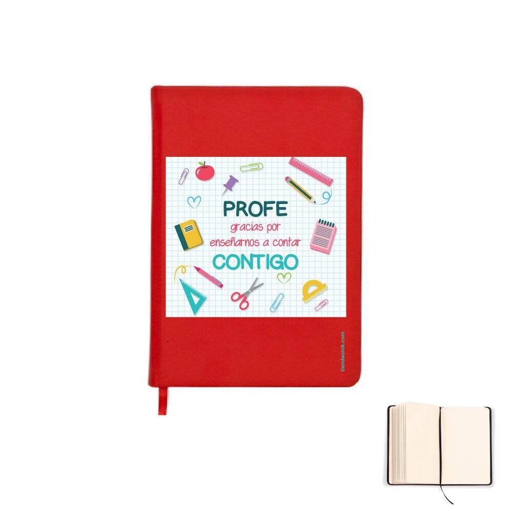 LIBRETA A5 GRACIAS POR ENSEÑARNOS A CONTAR CONTIGO