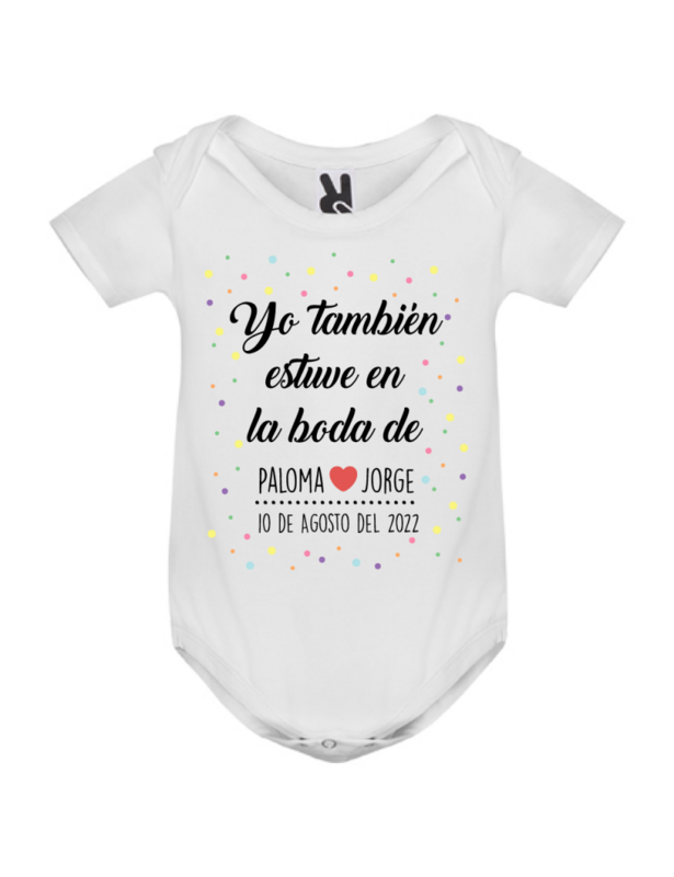 BODY MANGA CORTA YO ESTUVE EN LA BODA