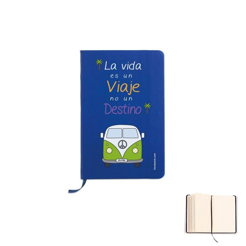 LIBRETA A6 LA VIDA ES UN VIAJE
