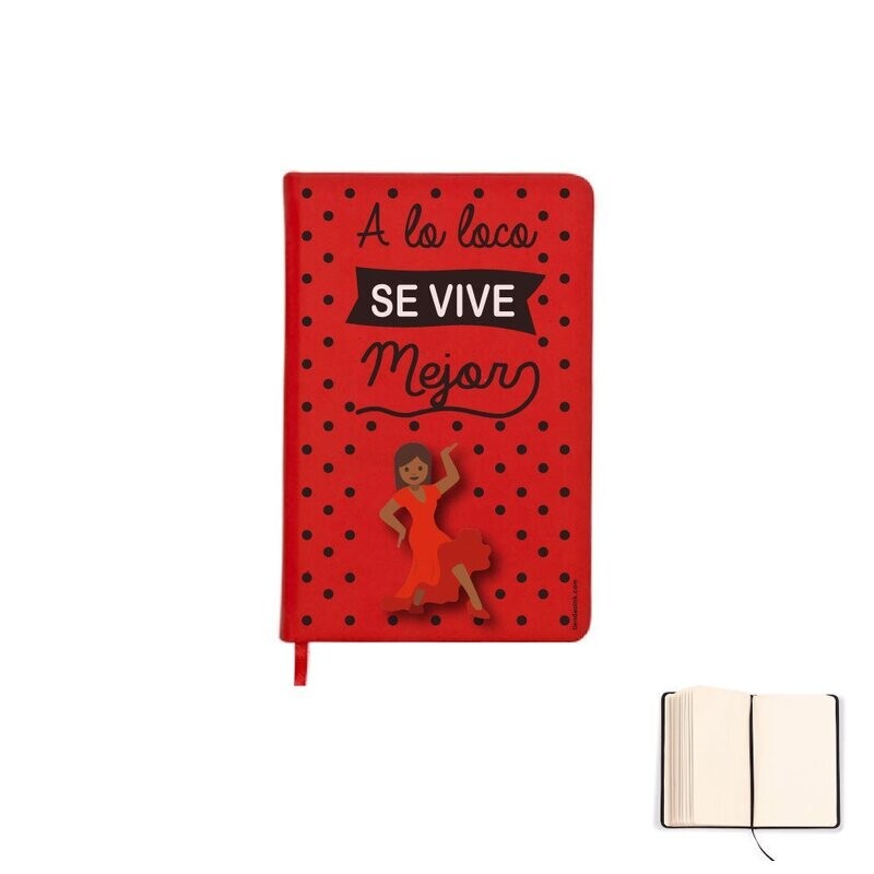 LIBRETA A6 A LO LOCO SE VIVE MEJOR