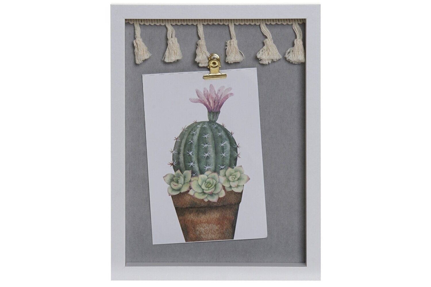 PORTAFOTO MDF FLECOS BLANCO