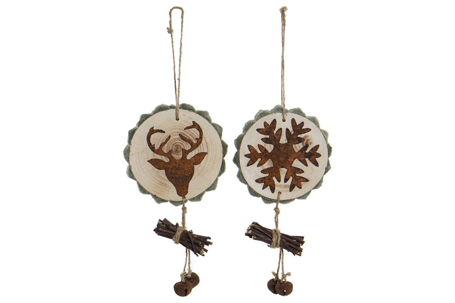 DECORACION COLGANTE PINO NATURAL