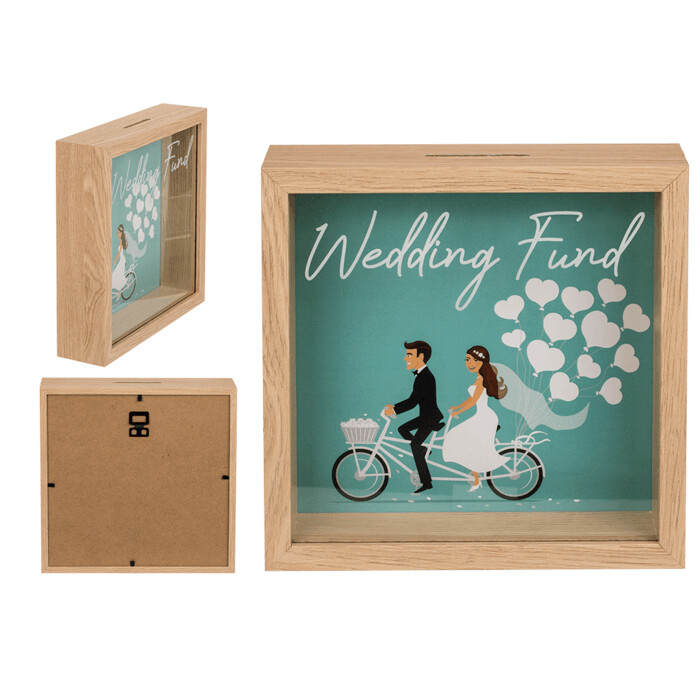 HUCHA DE MADERA BODA