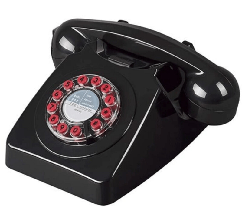 Retro 746 Telefono negro
