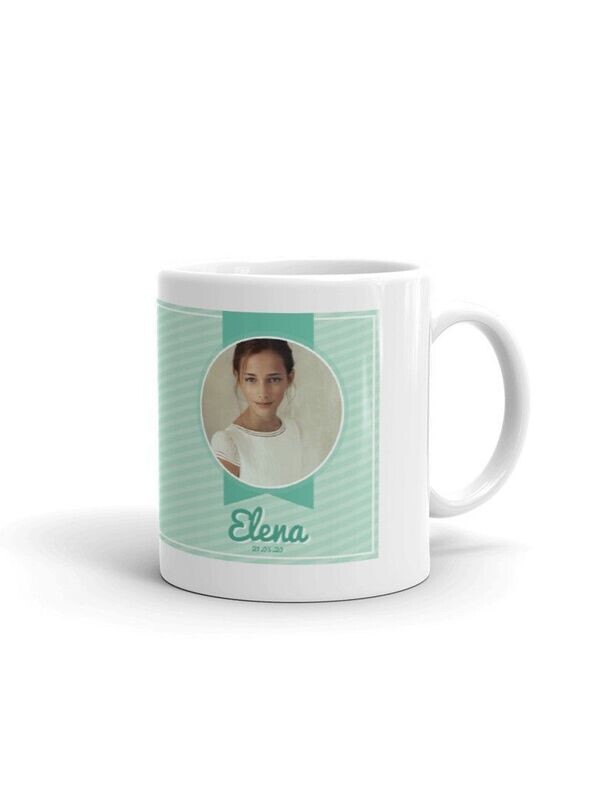 TAZA COMUNION PERSONALIZADA FOTO