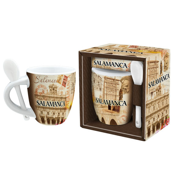 MUG + CUCHARA SALAMANCA RETRO