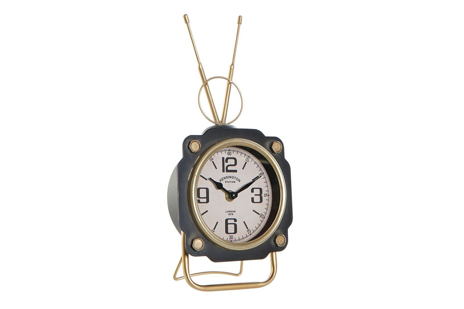 RELOJ SOBREMESA HIERRO CRISTAL