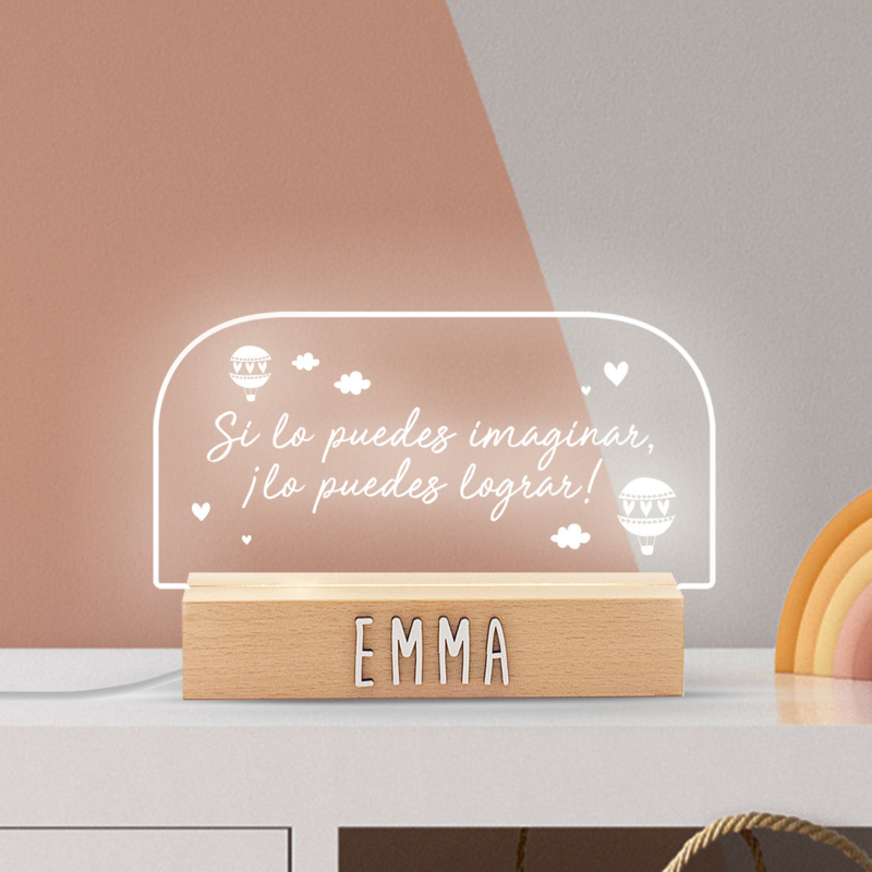 LAMPARA SOBREMESA PERSONALIZABLE LOGRAR
