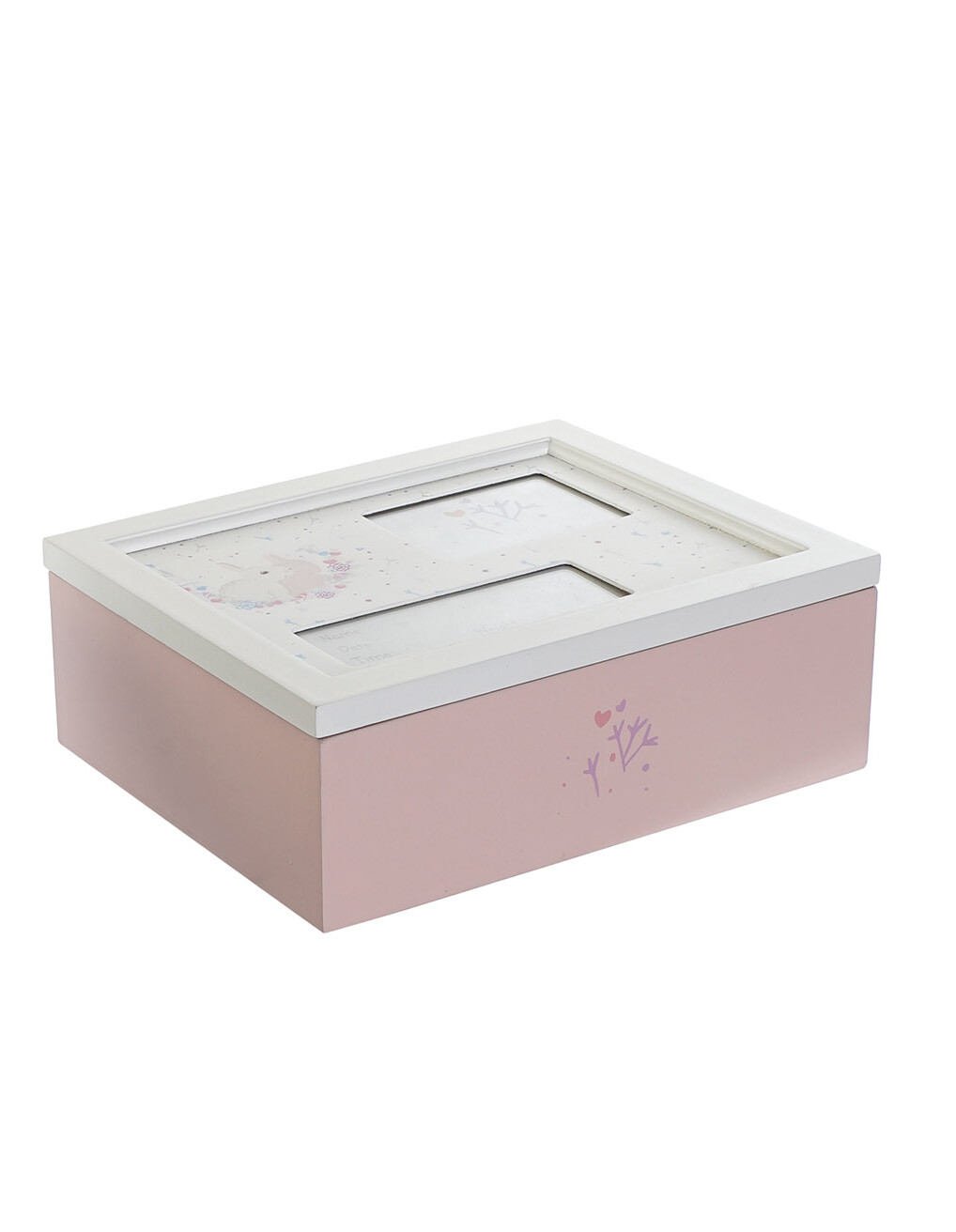 CAJA MDF  CONEJO, Color: Rosa