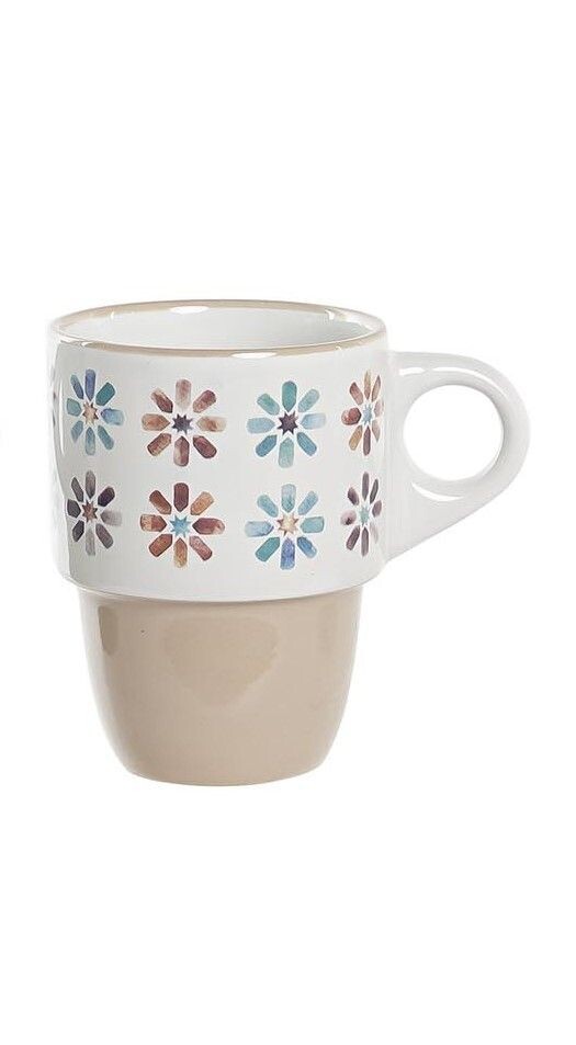 MUG GRES AFRICA MATE, Modelo: Flor