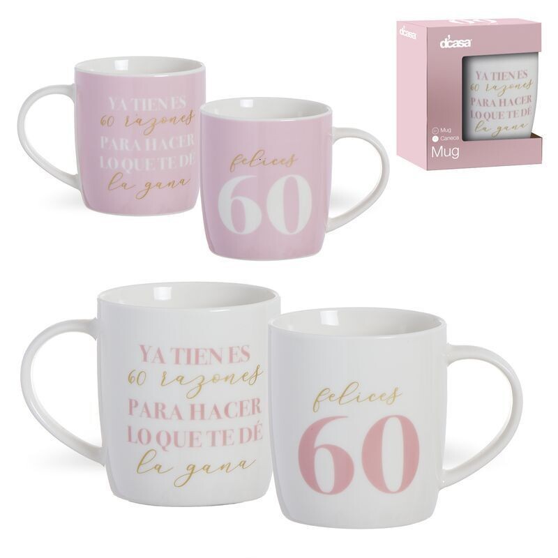 TAZA MUG 60 AÑOS