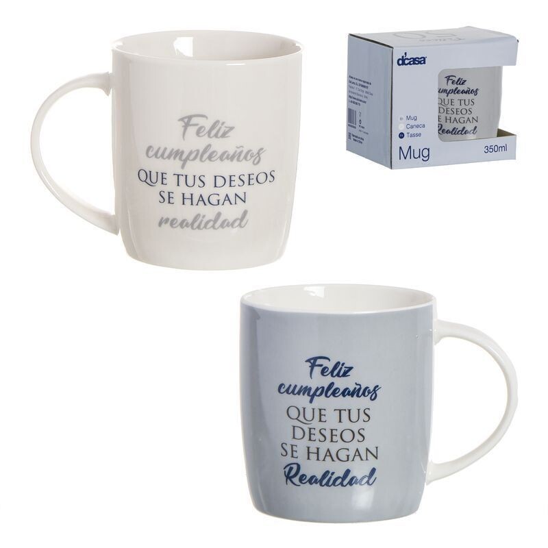 TAZA MUG FELIZ CUMPLEAÑOS