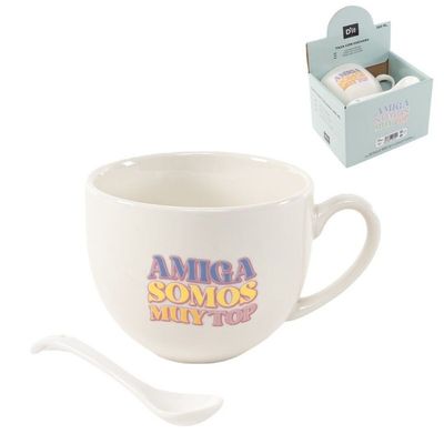 TAZA AMIGA CON CUCHARA
