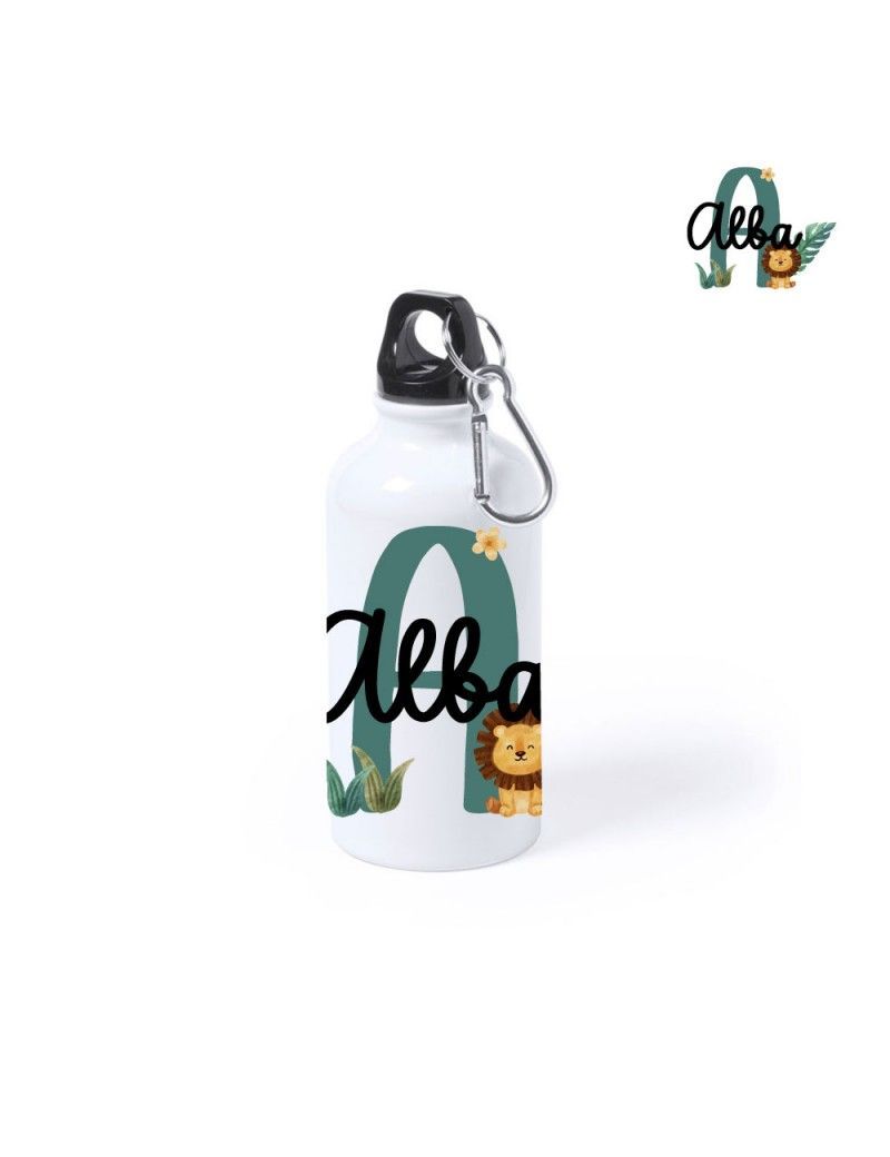 BOTELLA 400 ML PERSONALIZADA INICIAL ANIMALES