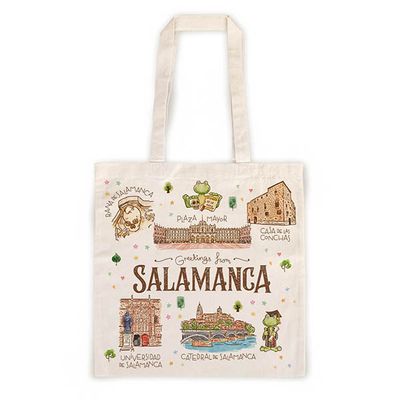 BOLSA DE TELA SALAMANCA ACUARELA