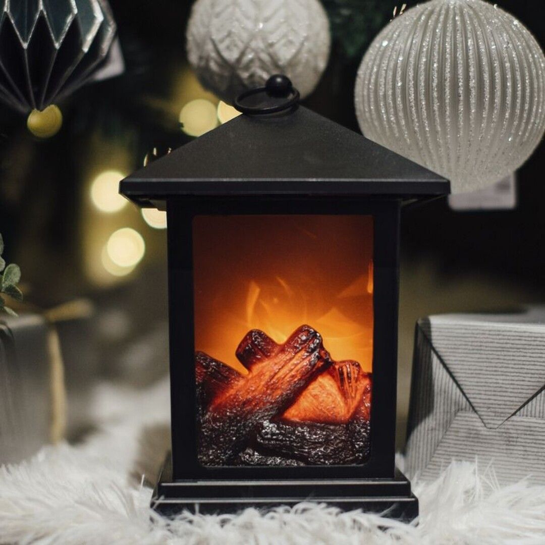 FAROL EFECTO CHIMENEA CON LUZ