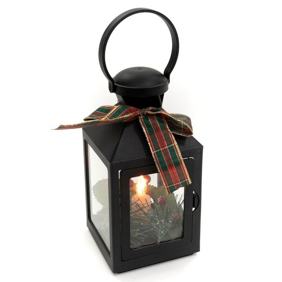 FAROL LAZO NAVIDAD CON VELA LED M