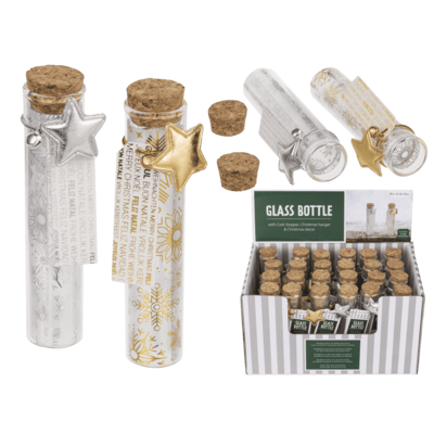 BOTE DE VIDRIO CON TAPA DE CORCHO