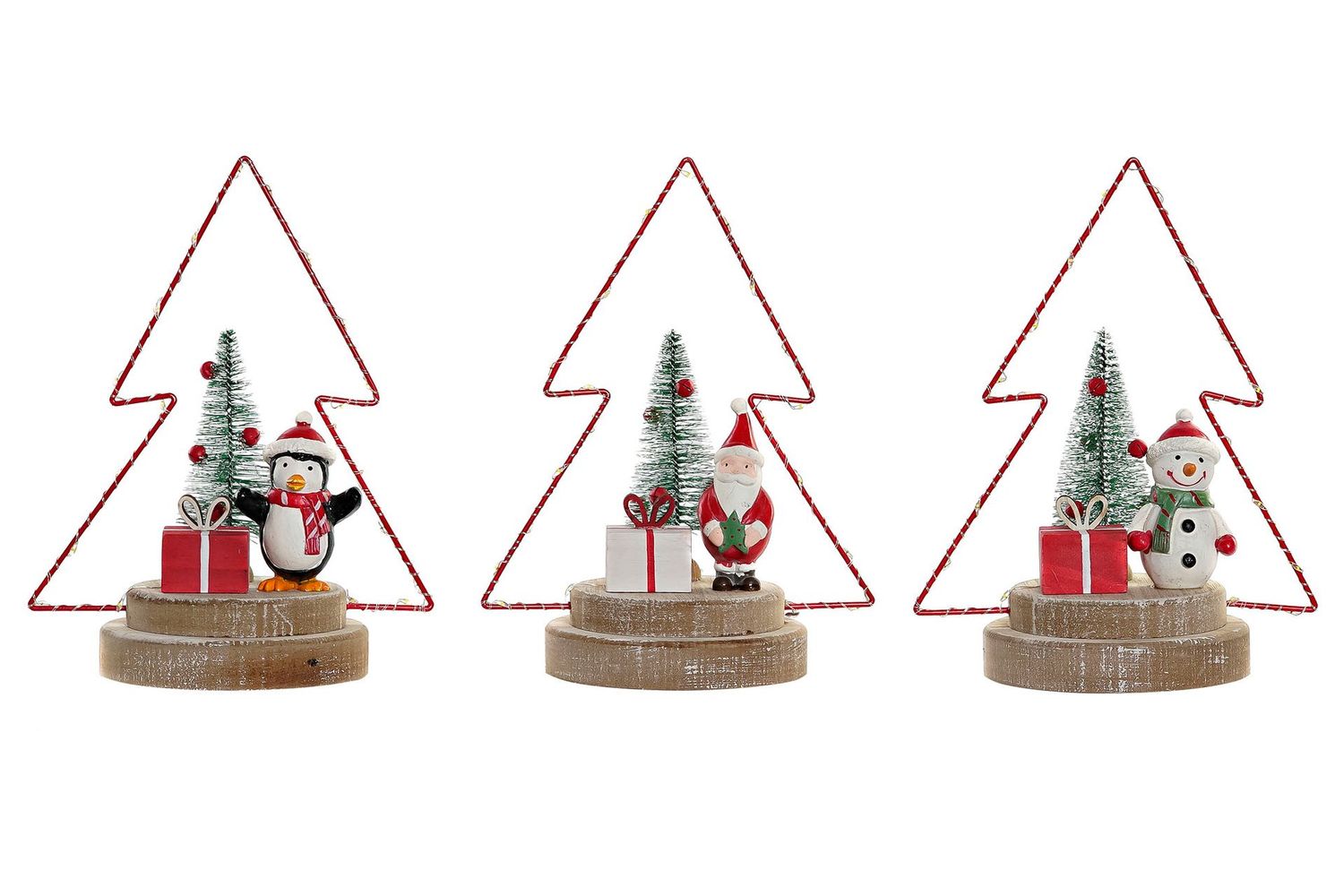 DECORACION MADERA METAL ARBOL