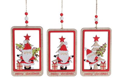 DECORACION COLGANTE MDF NOEL