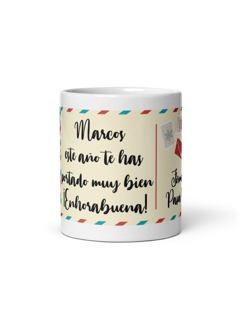 TAZA PAPÁ NOEL PERSONALIZADA