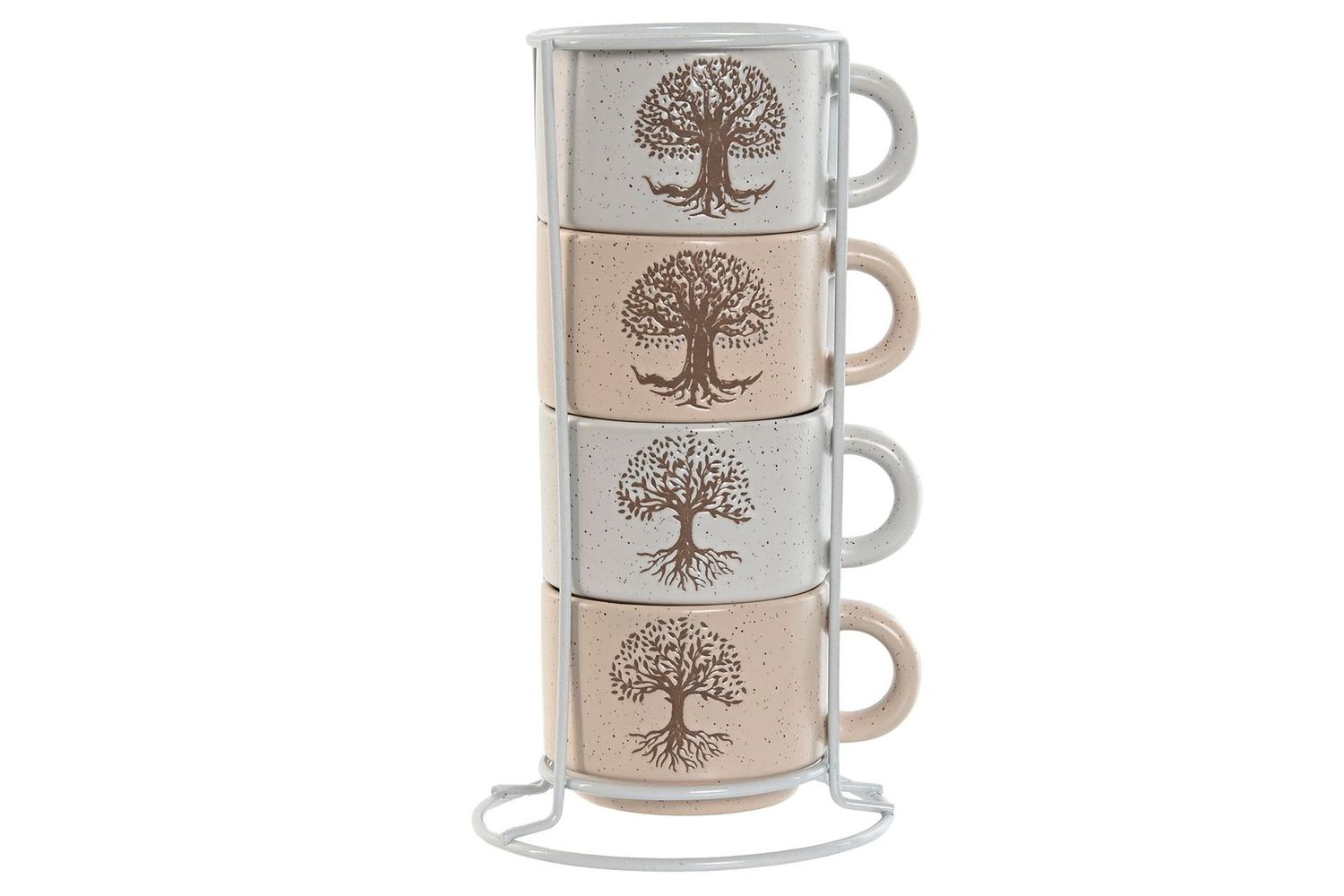 CAFE SET 4 GRES  ARBOL DE LA VIDA