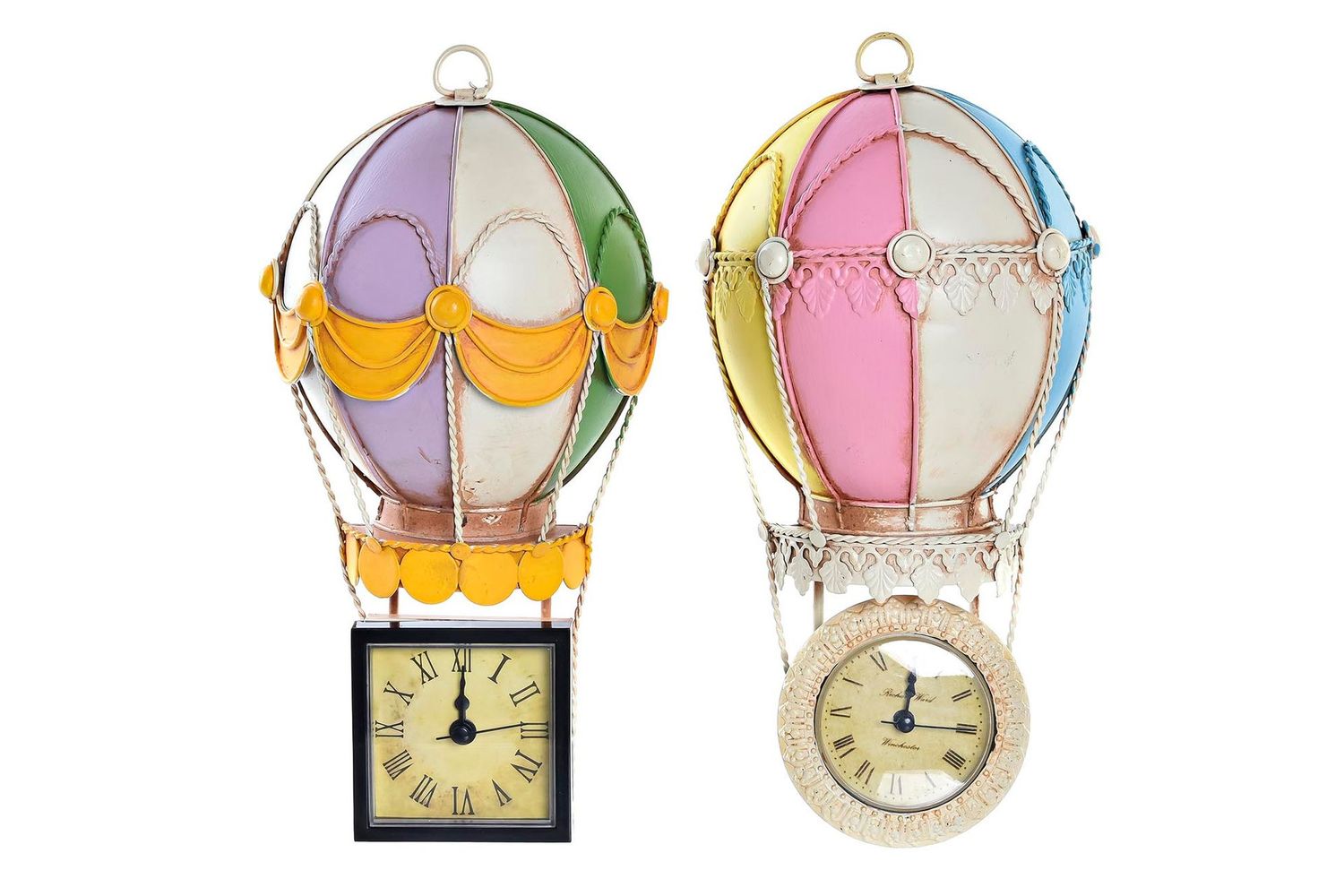 RELOJ PARED METAL GLOBO