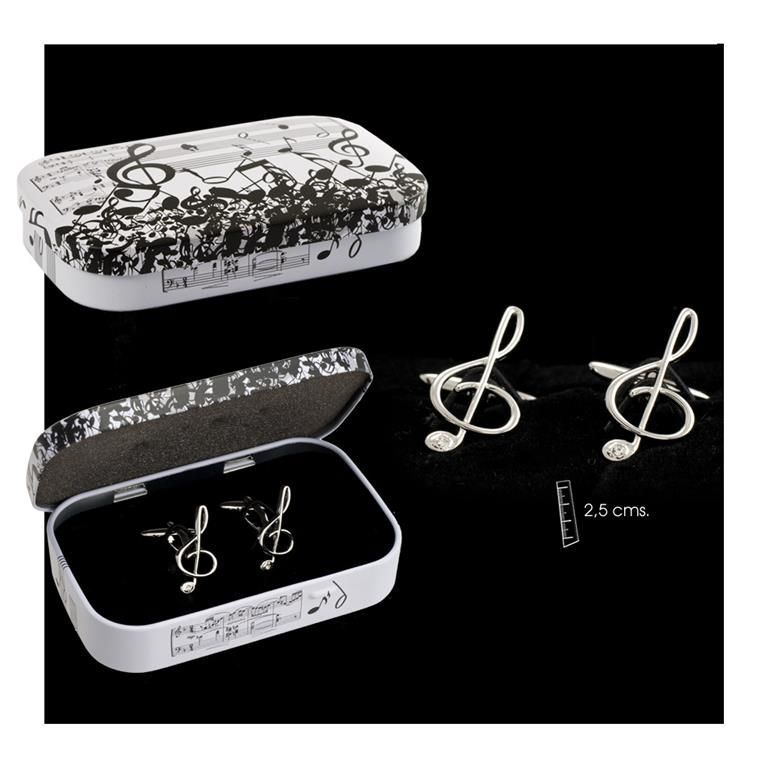 GEMELOS CLAVE CON PIEDRA MUSICA