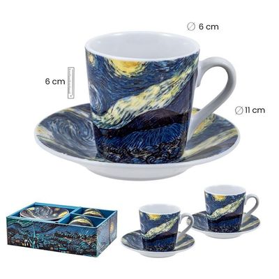 SET 2 TAZAS NOCHE ESTRELLADA