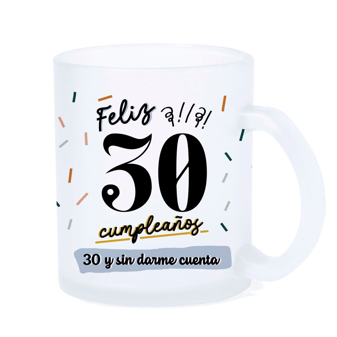 TAZA LED FELIZ 30 CUMPLEAÑOS