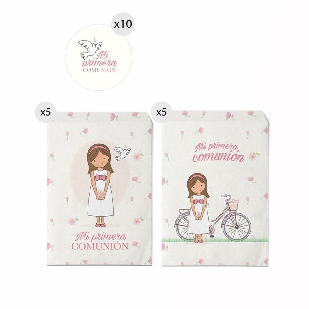 JUEGO DE 10 SOBRES DE REGALO COMUNION PEQUEÑO
