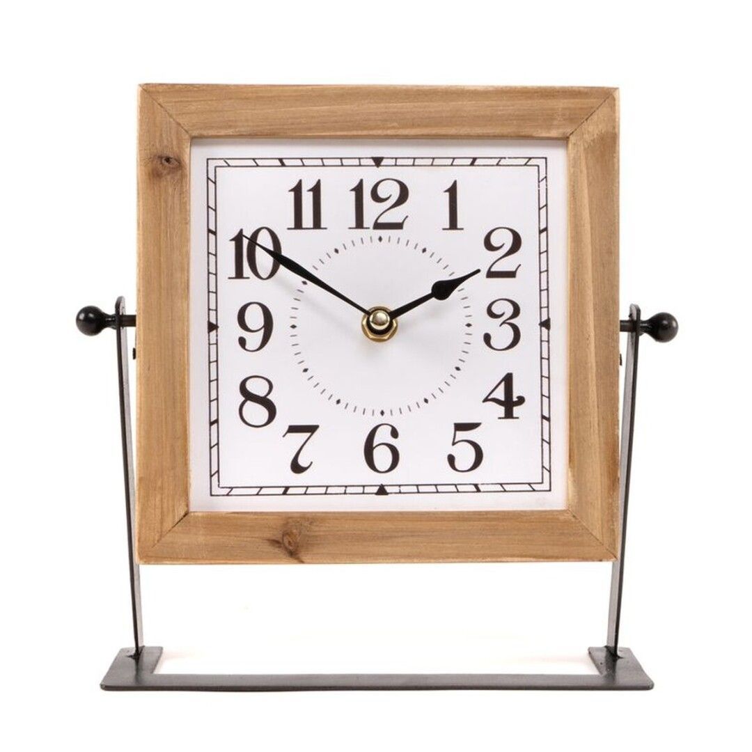 RELOJ SOBREMESA EN PEANA METAL