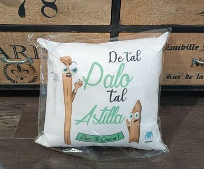COJIN DE TAL PALO TAL ASTILLA PAPA