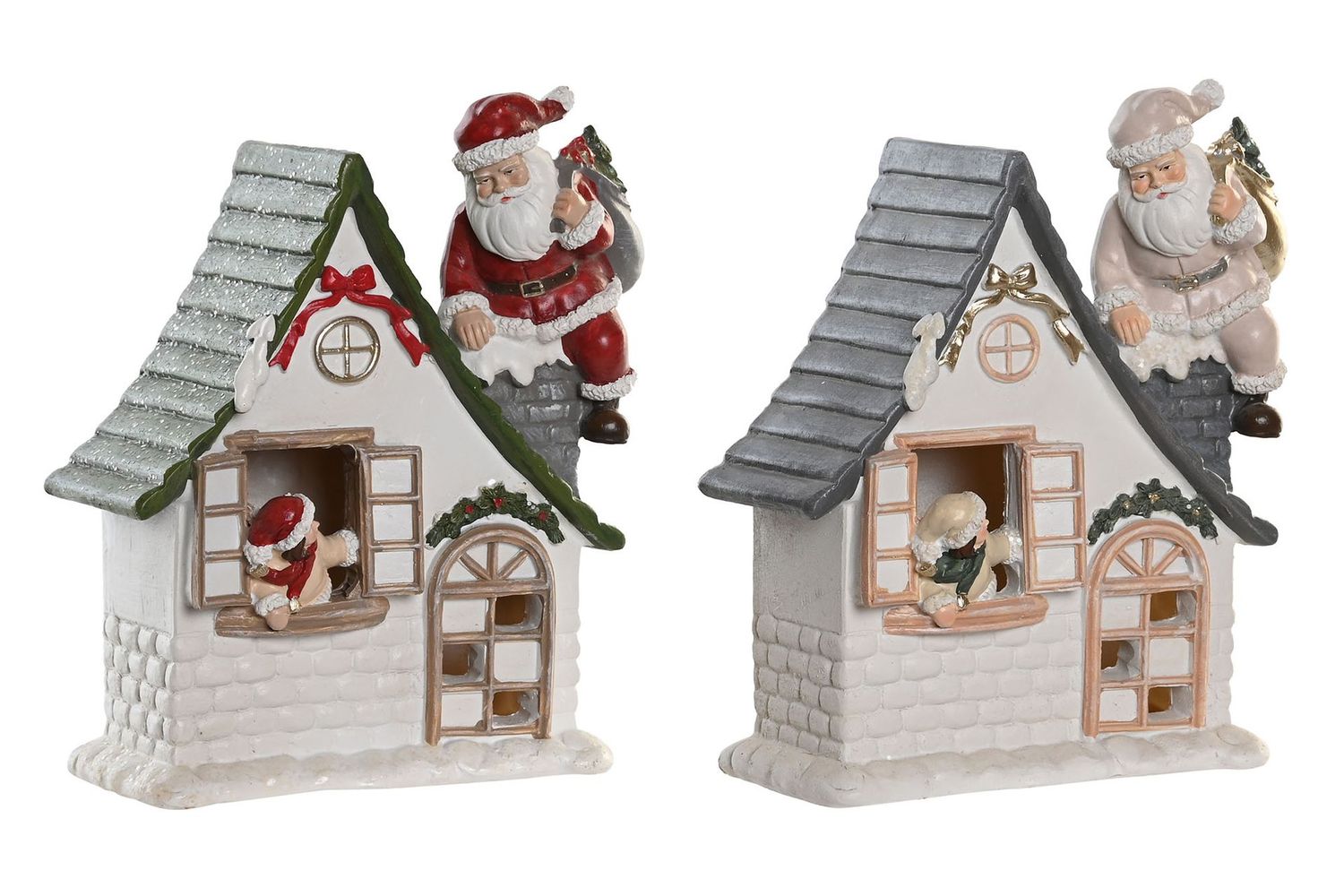 FIGURA RESINA LED SANTA