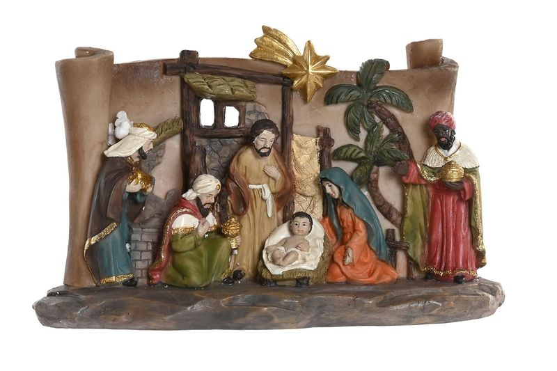 NACIMIENTO RESINA MULTICOLOR NACIMIENTO RESINA MULTICOLOR