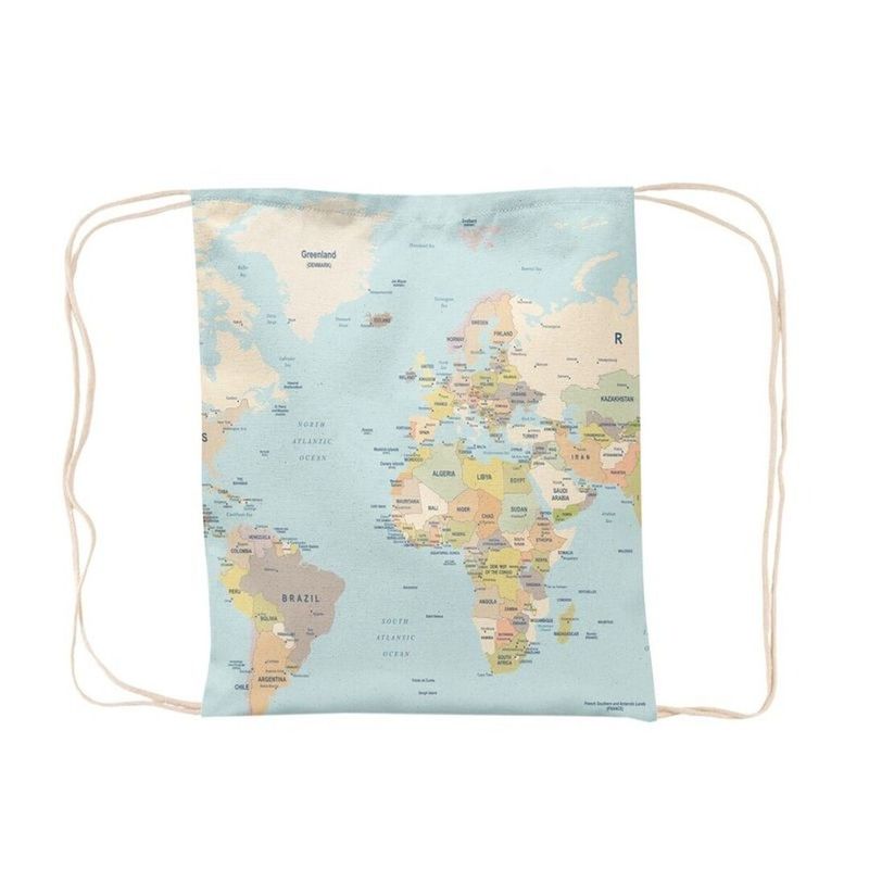 MOCHILA SACO ALGODON MAPA MOCHILA SACO ALGODON MAPA