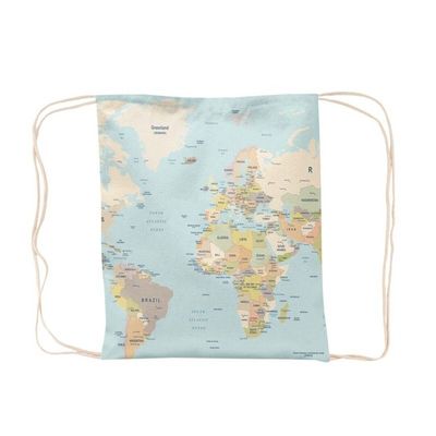 MOCHILA SACO ALGODON MAPA