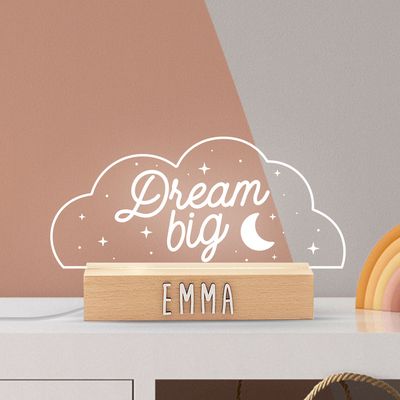 LAMPARA SOBREMESA PERSONALIZABLE DREAM BIG