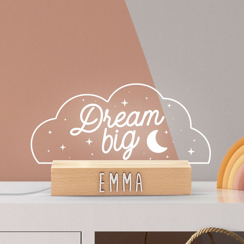 LAMPARA SOBREMESA PERSONALIZABLE DREAM BIG