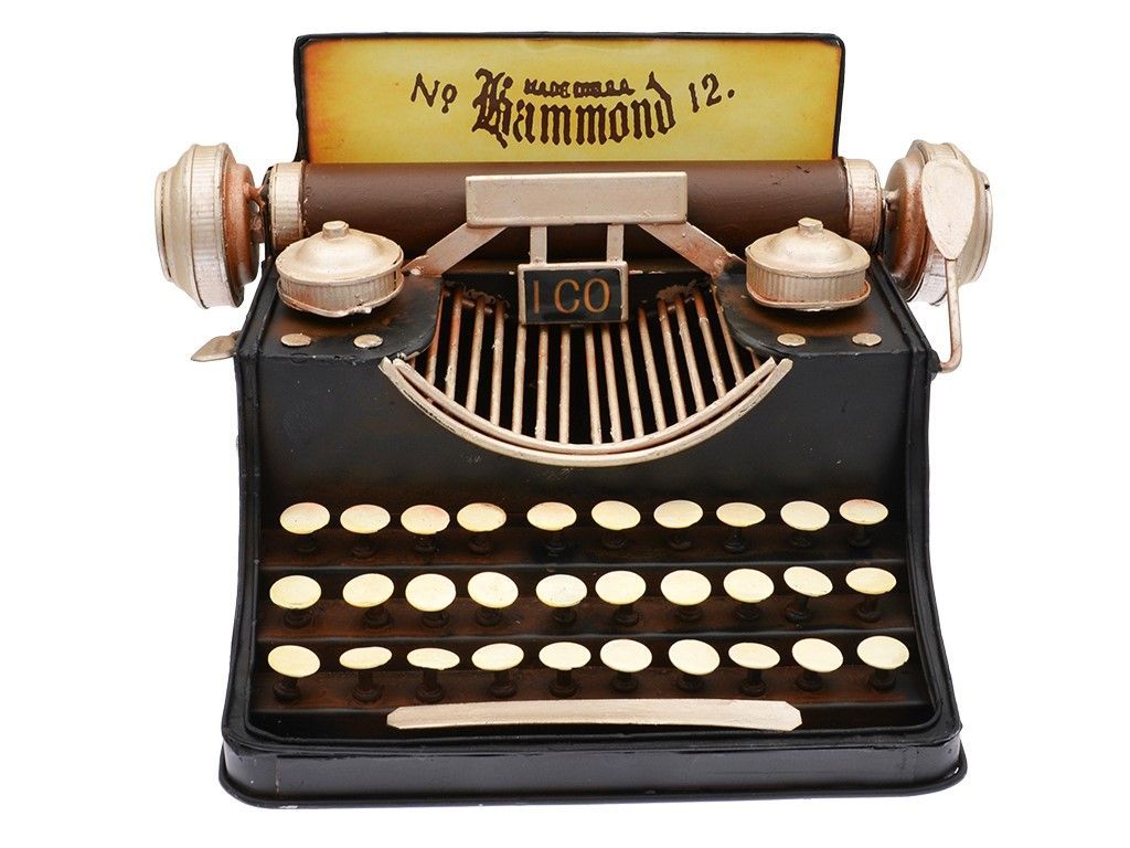 MAQUINA ESCRIBIR RETRO METAL