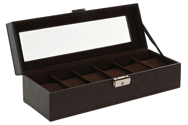 JOYERO RELOJERO MARRON